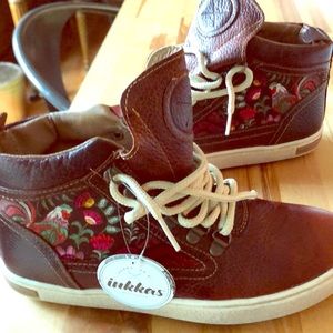 Handmade Inkkas rooster camping boots